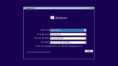 22000.120 간단 설치후기(with VMware)
