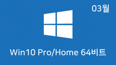 [03월] Win10 21H2(19044.1586) 4in1(Pro,Home) 64비트