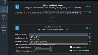 [Remiz] Win11_21H2(22000.856)_4in1_x64_Remiz_22.08.13_WintoUSB 7.0 이용 Portable Windows 설치