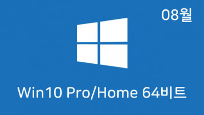 [08월] Win10 21H2(19044.1889) 4in1(Pro,Home) 64비트