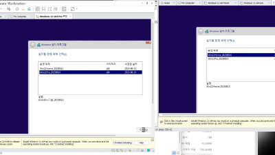 Win11Home,Pro멀티에디션 만능윈도우 만들기 시리즈 마지막.